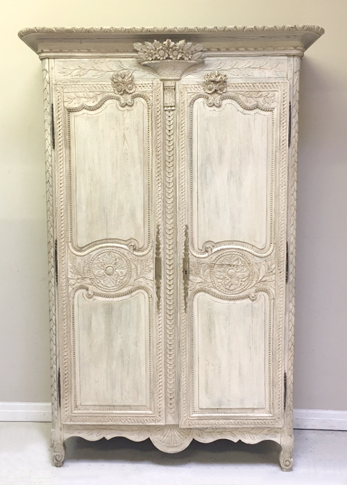 french antique marriage armoire